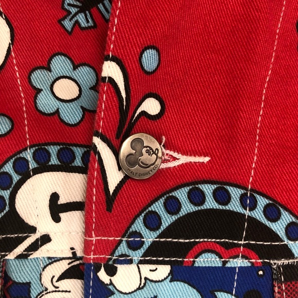 Walt Disney Co. Denim Vest Mickey Size M Unisex - Picture 5 of 8